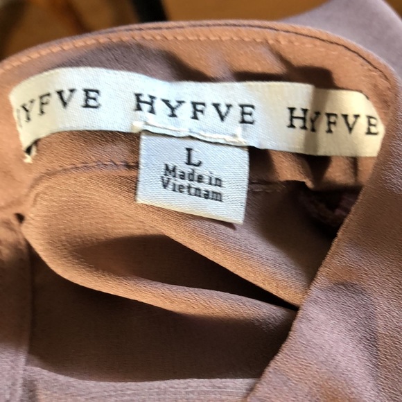 Hyfve Mock Neck Self tie Balloon Sleeves - Picture 5 of 7